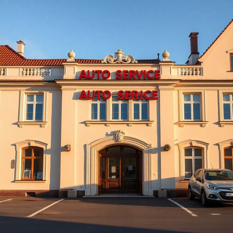 Exteriér dílny Český Dílna s krémovou fasádou